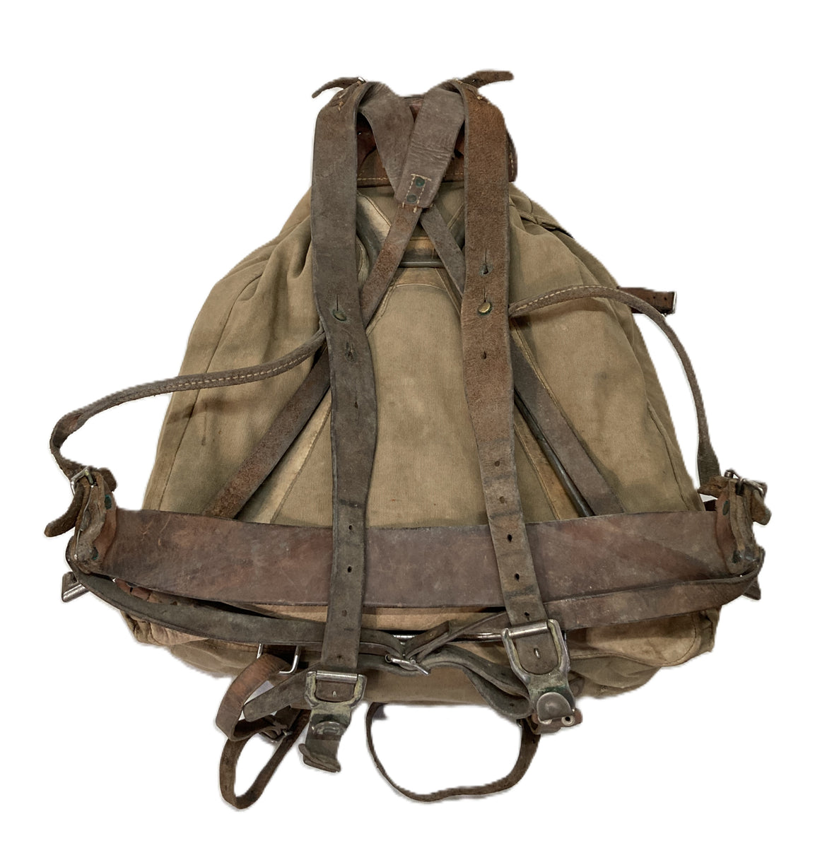 一点物ドイツ軍バックパックリメイクパンクNIRVANA vintage USED Swedish M39 Rucksack with Steel Frame | WWII Era Military Surplus