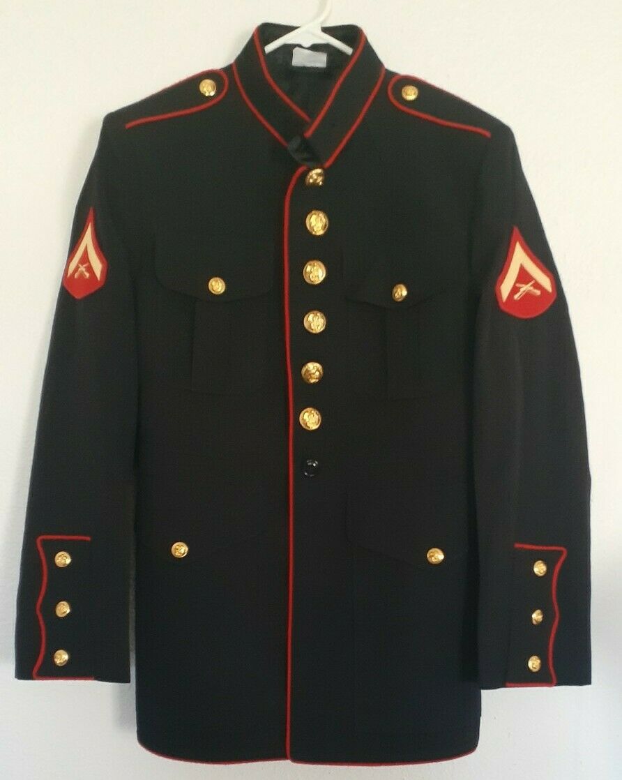 Authentic 34R 1958 USMC Dress Blue Jacket  camoLOTS.com