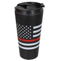 Thin Red Line Flag Travel Mug