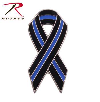 Thin Blue Line Ribbon Pin