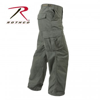 Vintage Style Vietnam Rip-Stop Fatigue Pants
