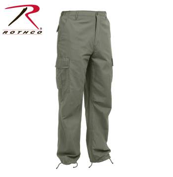 Vintage Style Vietnam Rip-Stop Fatigue Pants