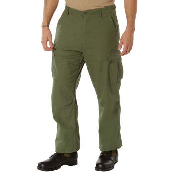 Vintage Style Vietnam Rip-Stop Fatigue Pants