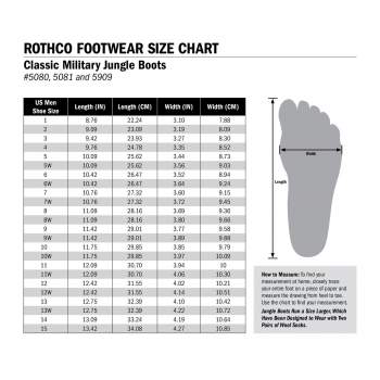 Military Style Jungle Boots 8"