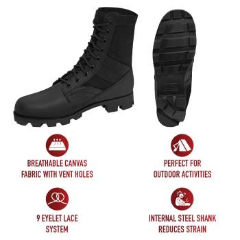 Military Style Jungle Boots 8"