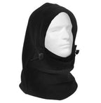 3-In-1 Adjustable Double Layer Fleece Balaclava / Black