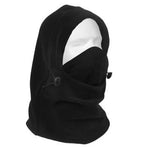 3-In-1 Adjustable Double Layer Fleece Balaclava / Black