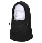 3-In-1 Adjustable Double Layer Fleece Balaclava / Black