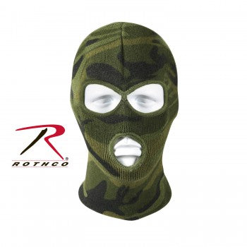 Deluxe Camo 3-Hole Face Mask