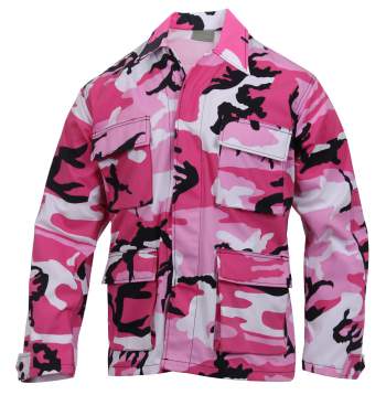 Fun Camo Colors - BDU Jacket/Shirt- Military-Inspired Twill Combat Jacket/Shirt