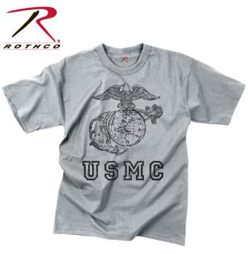 Graphic Print  T-Shirt USMC Eagle, Globe & Anchor