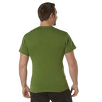 Solid Color Cotton / Polyester Blend Military T-Shirt