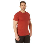 Solid Color Cotton / Polyester Blend Military T-Shirt