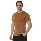 Solid Color Cotton / Polyester Blend Military T-Shirt