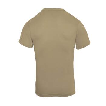 Solid Color Cotton / Polyester Blend Military T-Shirt