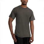 Solid Color Cotton / Polyester Blend Military T-Shirt