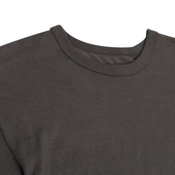 Solid Color Cotton / Polyester Blend Military T-Shirt