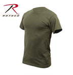 Solid Color Cotton / Polyester Blend Military T-Shirt