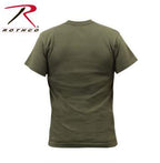 Solid Color Cotton / Polyester Blend Military T-Shirt