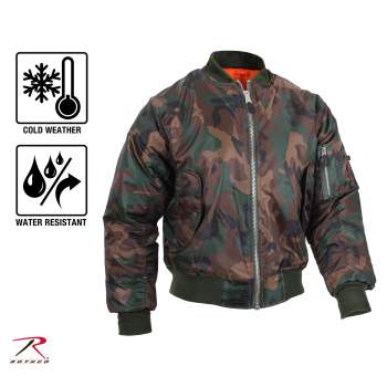 MA-1 Bomber Flight Jacket - Reversible Military Bomber Jacket
