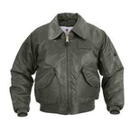 Rothco CWU-45P Flight Jacket Black and Sage Green
