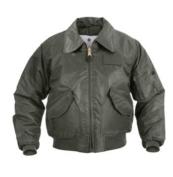 Rothco CWU-45P Flight Jacket Black and Sage Green