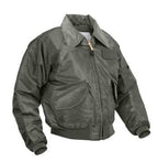 Rothco CWU-45P Flight Jacket Black and Sage Green