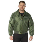 Rothco CWU-45P Flight Jacket Black and Sage Green