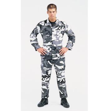 Fun Camo Colors - BDU Jacket/Shirt- Military-Inspired Twill Combat Jacket/Shirt