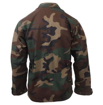 Camo Tactical BDU Jacket/Shirt- Military-Inspired Twill Combat Jacket/Shirt