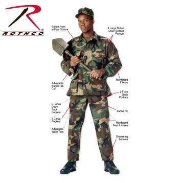 Military Tactical Cargo BDU Pants – Camo Colors