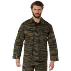 Camo Tactical BDU Jacket/Shirt- Military-Inspired Twill Combat Jacket/Shirt
