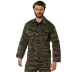 Camo Tactical BDU Jacket/Shirt- Military-Inspired Twill Combat Jacket/Shirt