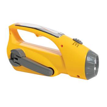 Solar/Wind Up Flashlight with Radio