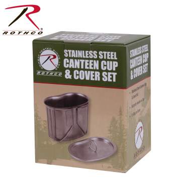 Stainless Steel Canteen Cup and Cover Set