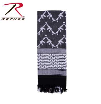 Crossed Rifles Shemagh Tactical Desert Keffiyeh Scarf