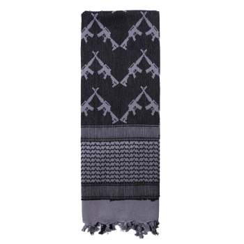 Crossed Rifles Shemagh Tactical Desert Keffiyeh Scarf