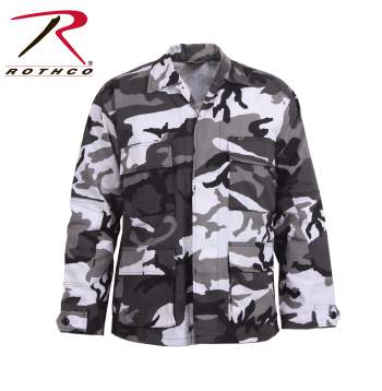 Fun Camo Colors - BDU Jacket/Shirt- Military-Inspired Twill Combat Jacket/Shirt