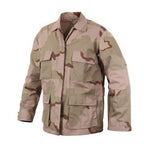 Camo Tactical BDU Jacket/Shirt- Military-Inspired Twill Combat Jacket/Shirt