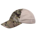 Tactical Mesh Back Cap With Embroidered US Flag