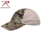 Tactical Mesh Back Cap With Embroidered US Flag