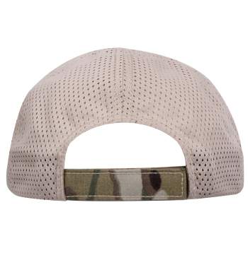 Tactical Mesh Back Cap With Embroidered US Flag