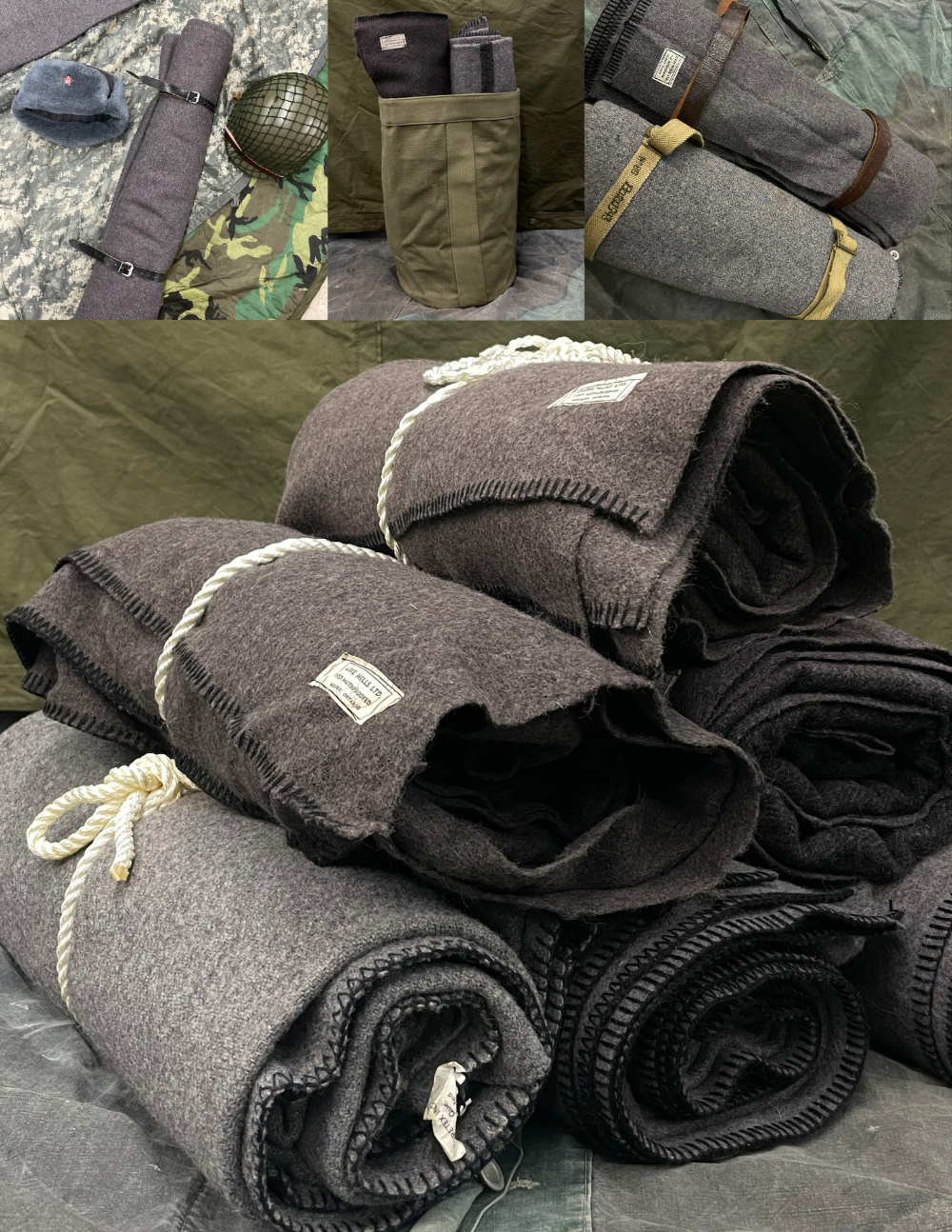 Authentic Canadian Civil Defense Wool Blanket