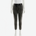 Fleece Mineral Wash Sweatpants Joggers Black