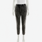 Fleece Mineral Wash Sweatpants Joggers Black