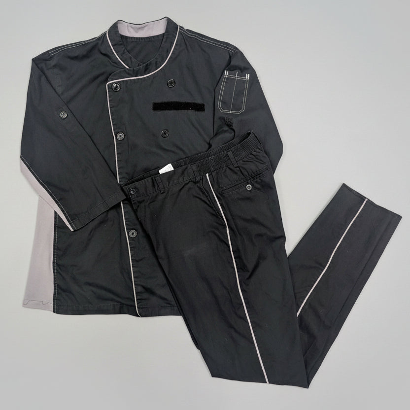 Canadian Military LOGISTIK Chef Uniform Unisex / Black with Grey Accents / Issued