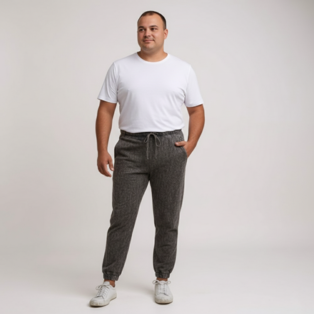 Fleece Mineral Wash Sweatpants Joggers Black