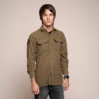 Canadian Forces Wool Field Shirt / Olive Brown / Issued