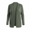 Vintage Canadian Military Women's Swing Front Cardigan / Olive Grey/ Issued