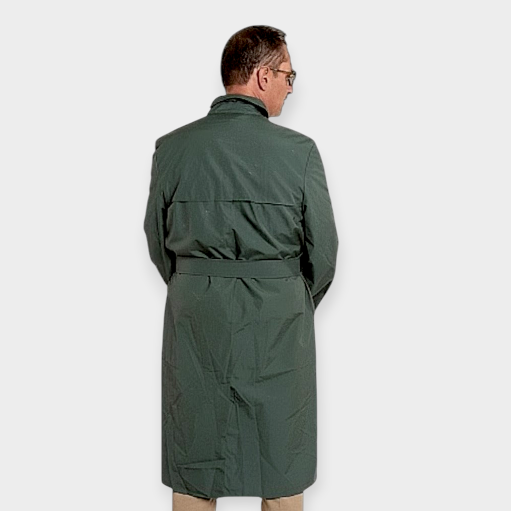 East German DDR Police Rain Trench Coat / Green